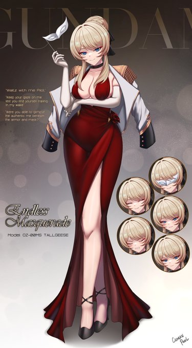 Lady Tallgeese ver. "Endless Masquerade"

"Shall we have this dance Pilot?"🎭🌹

#Gundam #ガンダム #ガンダ娘 