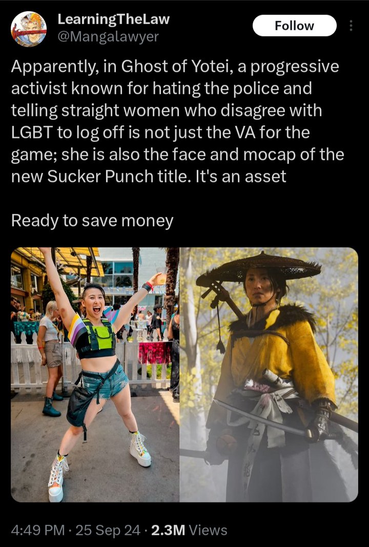 B_Rabbit843's tweet image. Just so we all understand, Erika Ishii didn't commit a crime, did nothing illegal or anything that's actually worth hating her for. All she did was be LGBT, block toxic people, hate the police and be cast as the lead in a video game.

Thanks for showing why she blocked you, fool