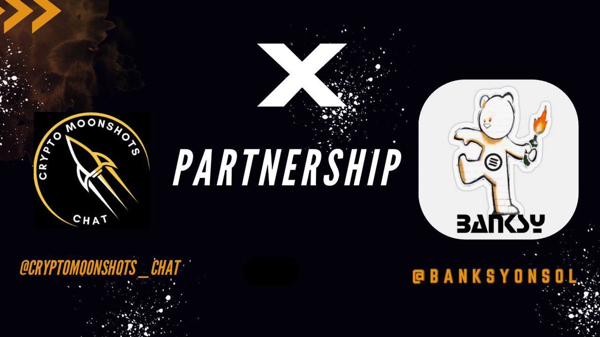 Announcing the partnership with <a href="/CryptoMoonSh0ts/">CryptoMoonShots Alerts</a> 

We are $BANKSY on #SOL and we keep on moving!

Join us on TG:

t.me/BanksyOnSol

t.me/CryptoMoonShot…