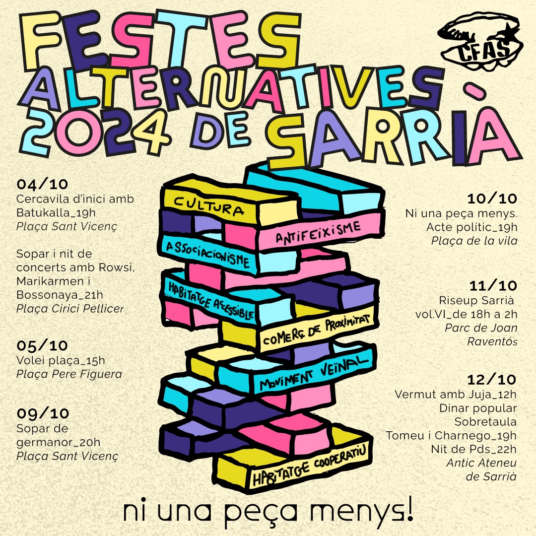 Festes Alternatives de Sarrià tweet media