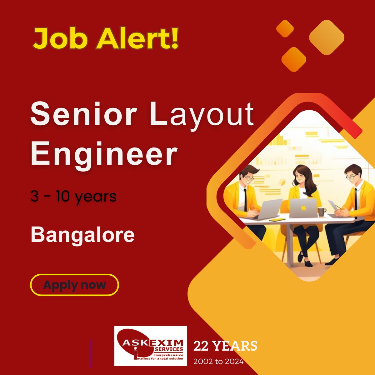 ashoksurana's tweet photo. #JobAlert #Job #Recruitment  #Hiring  #ASKEXIM #JobinBangalore  #ITjob #Technicaljob #Techjob #HardwareJob #SemiconductorJob #layoutengineer #analoglayout  #floorplanning #cadenceVirtuoso REFER  -https://t.co/zdORXtJ21H https://t.co/sGiHRD1ICO