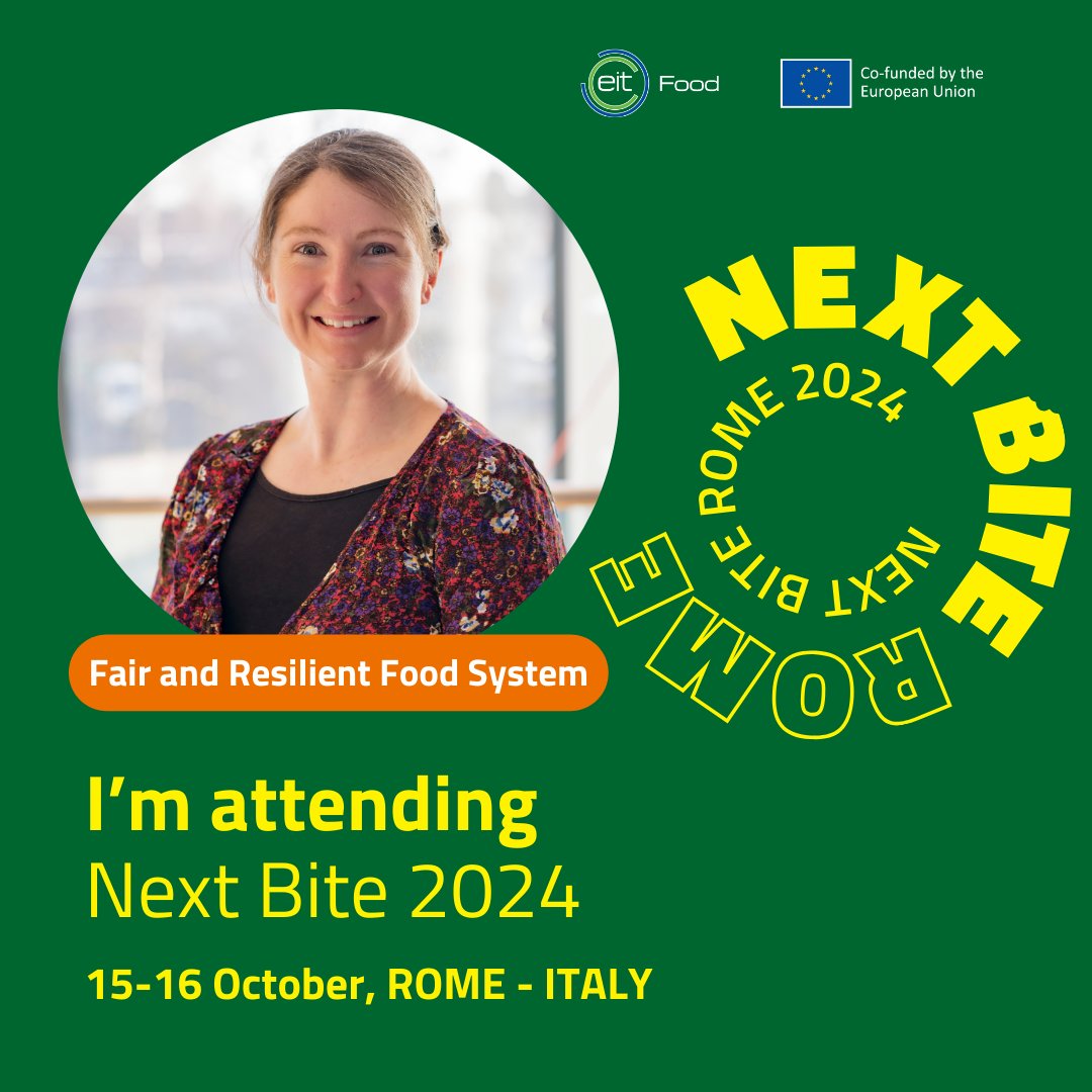 Are you attending #NextBite24 with EIT Food on October 15-16th?

So am I! Come chat about the <a href="/foodcocentre/">Co-Centre for Sustainable Food Systems</a> for Sustainable Food Systems♻️ 🌍 🌾

#ImprovingFoodTogether #FutureOfFood #RegenerativeFoodSystems