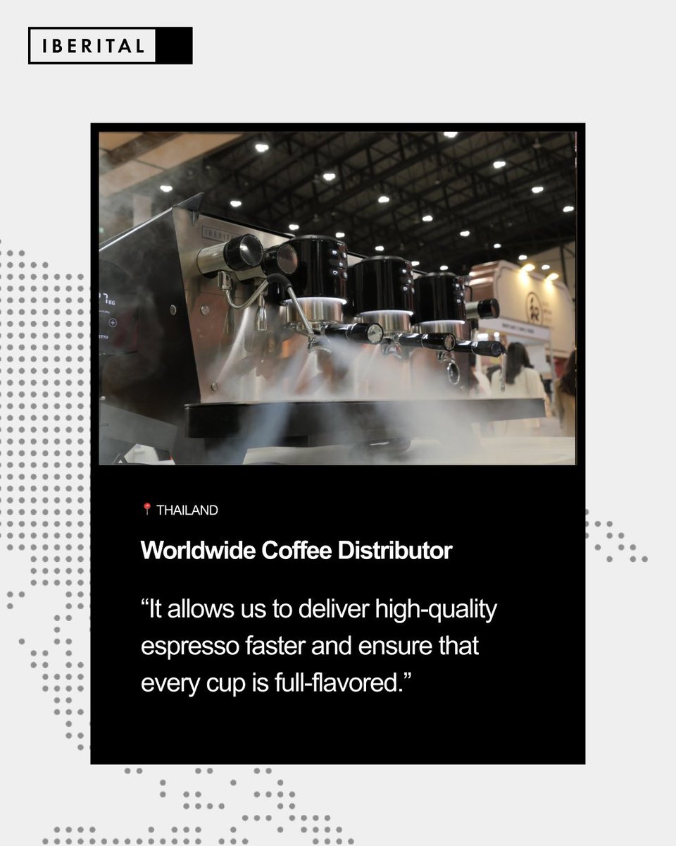Iberital VISTA is crossing all frontiers to elevate coffee experiences around the world. 
Some top specialty coffee businesses tell you first-hand how Iberital VISTA is transforming their routine and services, making them better every day. 🚀