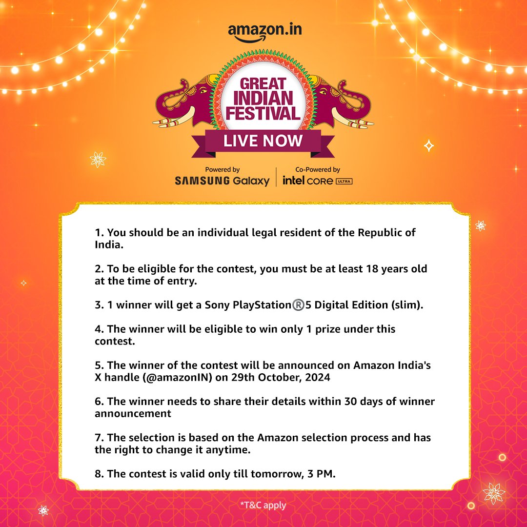 Here are the Terms &amp; Conditions!