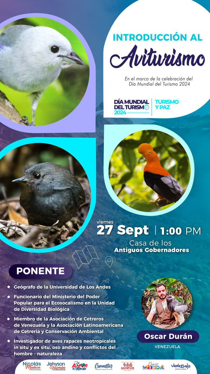 Disfrutemos de este día con responsabilidad y respeto hacia nuestro planeta 🌎🌎 
<a href="/NicolasMaduro/">Nicolás Maduro</a>
<a href="/JosueLorca/">Josué Lorca</a>
<a href="/InparquesMerida/">INPARQUES MÉRIDA🌱</a>
<a href="/RadioMiraflores/">Radio Miraflores</a>
<a href="/conaremerida/">CONARE MÉRIDA</a>
<a href="/torobelisario/">Toro Belisario</a>
<a href="/MinecOficial/">MinecOficial</a>
<a href="/JEHYSONGUZMAN/">JEHYSON GUZMÁN</a>
<a href="/CNPMerida/">CNP Mérida</a>
<a href="/GobMerida/">Gobierno Merida</a>