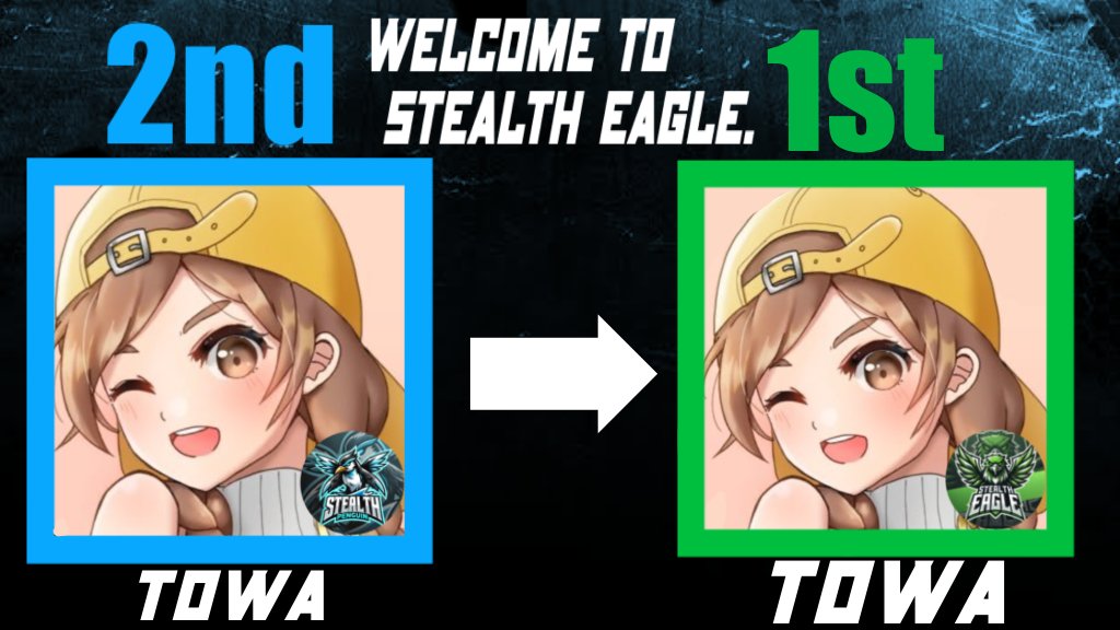 SEIZE_SE's tweet photo. Stealth Eagle. からお知らせ
@towafv 選手が当チーム2nd Teamの @SP_JP_2024 から1st Teamの @SE_JP_2024 に昇格しましたことをお知らせ致します。
今後とも応援よろしくお願いいたします!
#SE_WIN https://t.co/PHojhV6PSo