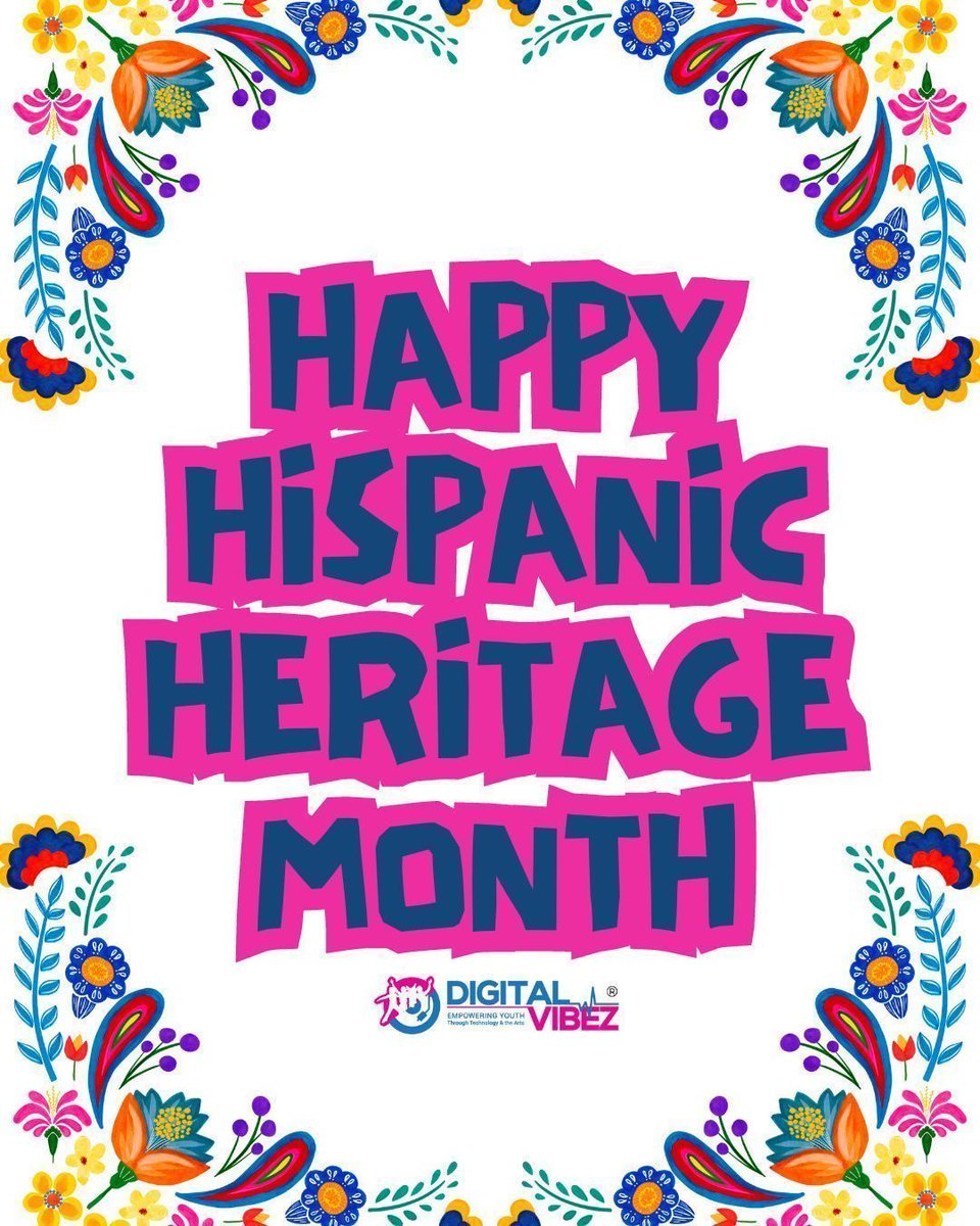 Happy Hispanic Heritage Month! Let's celebrate the rich culture, history, and traditions that bring so much joy and flavor to our lives! 🎉