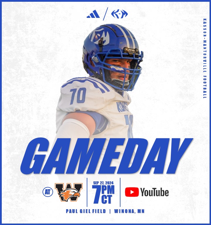 🏈 KoMets vs Winhawks
📆 September 27, 2024
⏰ 7:00 PM
📍 Winona, MN
🏟️ Paul Giel Field
📺 bit.ly/4eI7Rfx
