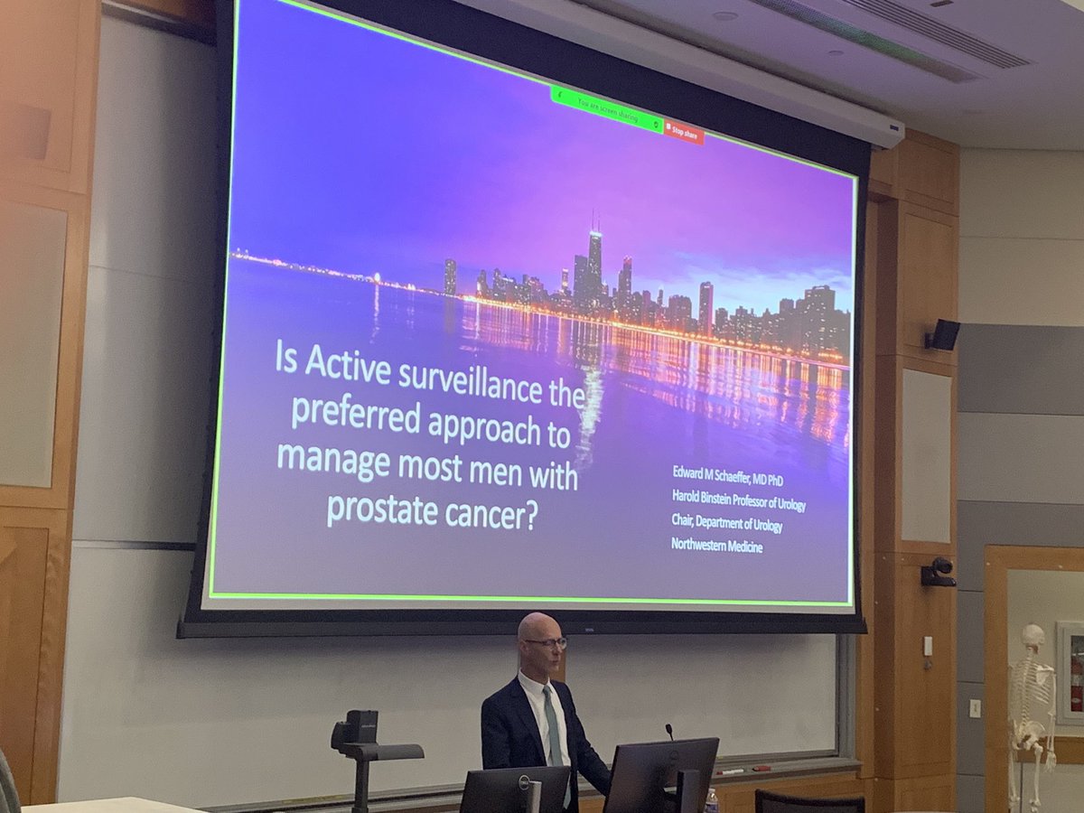 Kicking off <a href="/DukeUrology/">Duke Urology</a> Friday in Urology CME Series featuring Dr Ed Schaeffer <a href="/NorthwesternMed/">Northwestern Medicine</a>  as our David F Paulson Visiting Professor. <a href="/EdwardSchaeffer/">Edward Schaeffer, MD, PhD</a> Outstanding lecture on active surveillance honoring Dr Paulson who recently passed away.