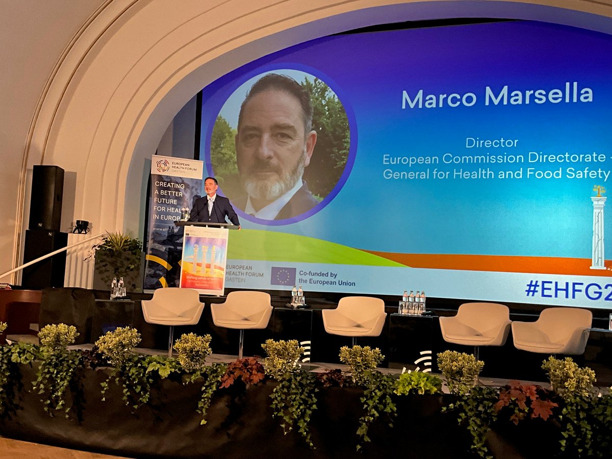 EU_Health's tweet photo. Director @marsemo speaking at #EHFG2024: The European Health Data Space #EHDS stands at the forefront of transforming healthcare in Europe. It's more than a policy initiative; it is a commitment to our citizens' health, well-being &amp; rights.
#HealthUnion https://t.co/TmZKeaA5by