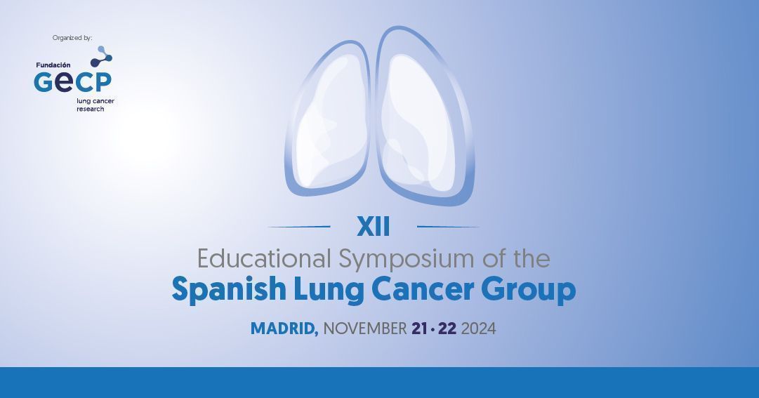 Grupo Español de Cáncer de Pulmón (@gecp_org) on Twitter photo 🙇♀️El próximo 21 y 22 de noviembre el GECP celebra el Madrid el XII Simposio Educacional en el que 🗣hablaremos de forma transversal sobre diferentes temas referidos al cáncer de pulmón. 🤔 ¿Te lo vas a perder? ♦️♦️Programa ya disponible👉 buff.ly/3Xwx3P8 🙇♀️El próximo 21 y 22 de noviembre el GECP celebra el Madrid el XII Simposio Educacional en el que 🗣hablaremos de forma transversal sobre diferentes temas referidos al cáncer de pulmón. 🤔 ¿Te lo vas a perder? ♦️♦️Programa ya disponible👉 buff.ly/3Xwx3P8