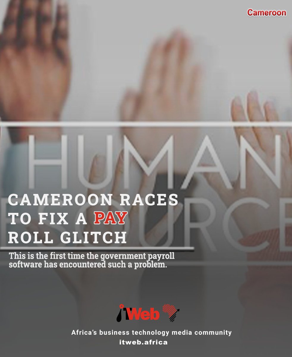 ITWebAfrica's tweet image. Cameroon's finance ministry was affected by an undisclosed computer glitch this month, affecting education sector salaries.
itweb.africa/content/rW1xL7…
#cameroon #races #pay #glitch