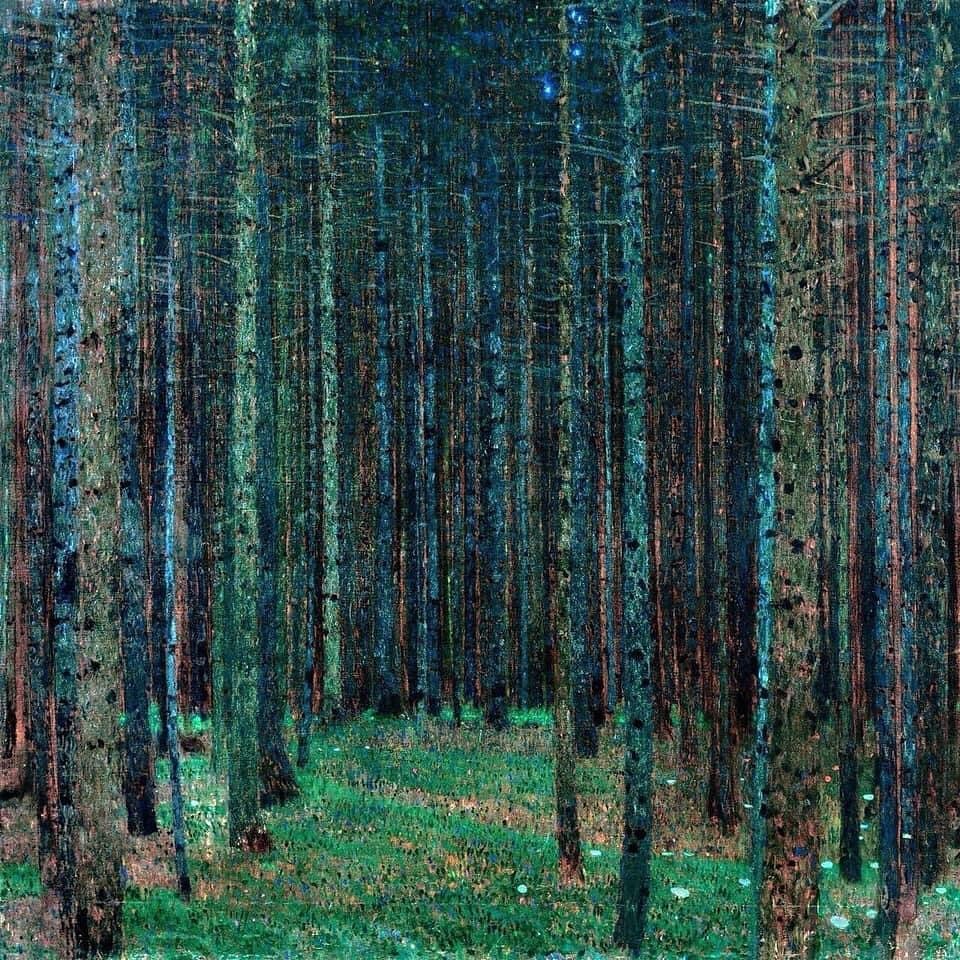 Gustav Klimt - Tannenwald, Spruce Forest