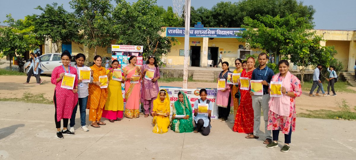 rmkmngo's tweet image. As part of the Access to Justice Phase 3 initiative, an impactful awareness program was held at Government Higher Secondary School, Ghughra by @rmkmngo  team Ajmer on 26/09/2024. The event focused on educating students about child rights and protection. 
#ChildRight