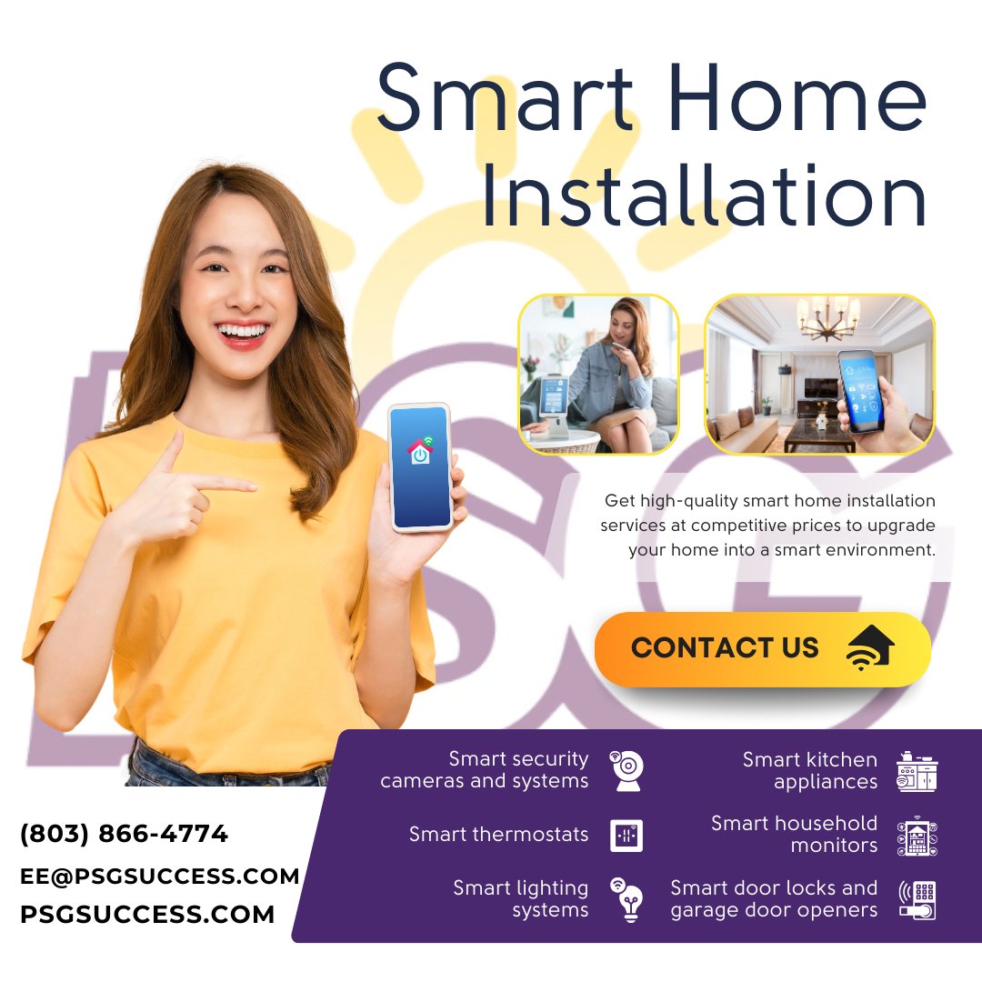 psgsuccess's tweet photo. ✨ Experience the future of home living! Our smart home installation services in Charleston make your home more convenient and secure. From automated lighting to voice-activated assistants, we’ve got you covered. 🌟 #SmartHome #CharlestonLiving #AutomationLife

📍 #CharlestonSC https://t.co/pROXXIA0Kg