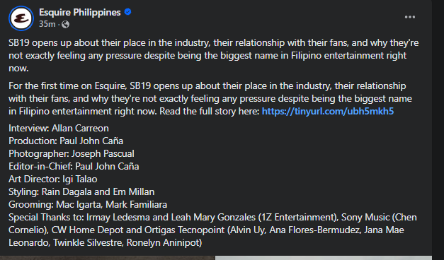 antehmowhz's tweet photo. "biggest name in Filipino entertainment right now"
@SB19Official
#SB19 https://t.co/9WtseDxuUb