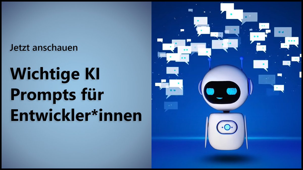Steigere deine Produktivität als Developer mit diesen vier cleveren AI-Prompt-Techniken: msft.it/6015mbj5W #AI