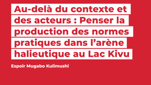 [#OutNow] Dans un nouveau numéro d'#InsecureLivelihoodsSeries <a href="/EspoirMugabo/">Espoir MUGABO</a> questionne le rôle que joue la ressource dans la production des normes pratiques dans l’arène halieutique au Lac Kivu.
Lire plus👉gicnetwork.be/au-dela-du-con… via <a href="/theGICnetwork/">GICNetwork</a> 
#ProPaix
