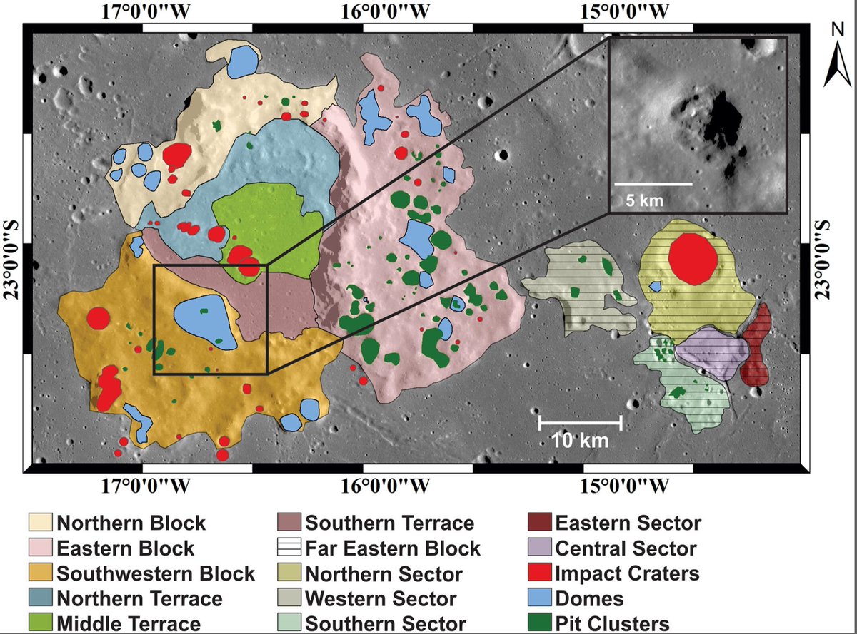 Anatomy of a Lunar Silicic Construct—The Wolf Crater Complex, Mare Nubium and Implications for Early Silicic Magmatism on the Moon. buff.ly/4difDvv Wolf crater complex is a volcanic caldera; silicic volcanism occurred betw ∼3.6–3.7 Ga, then mafic volcanism til ∼2.02 Ga