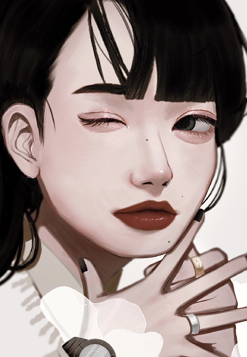 napozawa's tweet image. 指描きしてたときの絵
小松菜奈さん🫶
