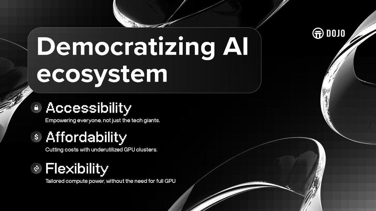 Consumer AI is experiencing explosive growth, driven by a surge in computational power. 

As AI models grow more complex, the demand for GPUs skyrockets, favoring tech giants with massive budgets.

Dojo [D-CLOUD] rethinks the vision, offering:
>  Affordability
>  Flexibility
>