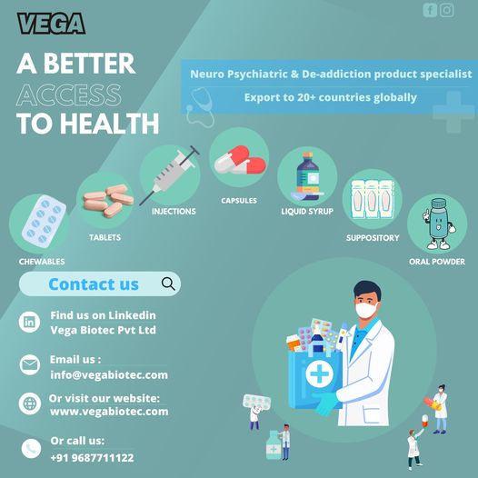 V_patil21's tweet image. • VEGA BIOTEC PVT LTD •

#capsule #chewables #injections #liquidsyrup #suppository #oralpowder #pharmacy #pharmacy #pharmacology #pharmd #pharmaindustry #Healthcare #Medicine #pharmaceuticalmanufacturing #specialitymedicines #Neuropsychiatric #deaddiction 
 #pharmaceutics