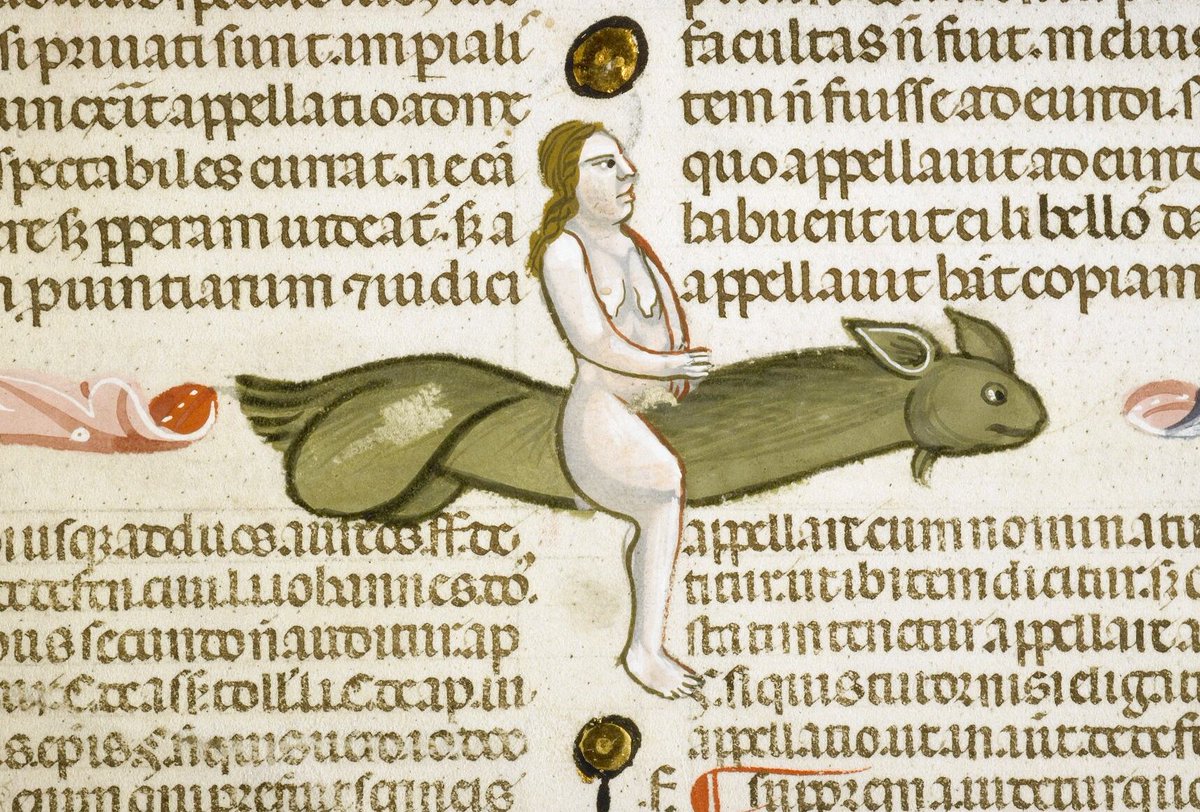 WeirdMedieval's tweet image. going for a ride, france, 14th century