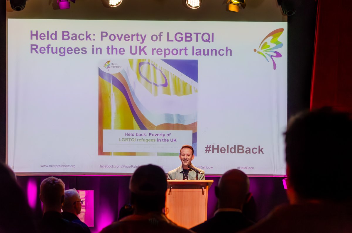 Wow. Together with colleagues and allies, I had the immense privilege to launch <a href="/MicroRainbow/">Micro Rainbow</a> 's latest report: "Held Back: Poverty of LGBTQI refugees in the UK". For me it was an emotional event.