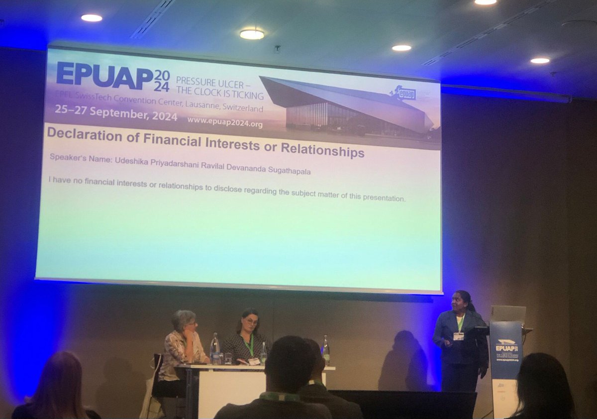 Udeshika Sugathapala (@udeshikaisiri) on Twitter photo Thrilled to share that I spoke at 24th Annual Meeting of the EPUAP! A big thanks to my wonderful supervisors# Griffith University # NHMRC CRE in Wiser Wound Care & School of Nursing & Midwifery <a href="/SharonLLatimer/">sharon latimer</a> <a href="/bgillespie6/">Prof Brigid Gillespie</a> <a href="/WendyChaboyer/">Wendy Chaboyer</a> Thrilled to share that I spoke at 24th Annual Meeting of the EPUAP! A big thanks to my wonderful supervisors# Griffith University # NHMRC CRE in Wiser Wound Care & School of Nursing & Midwifery <a href="/SharonLLatimer/">sharon latimer</a> <a href="/bgillespie6/">Prof Brigid Gillespie</a> <a href="/WendyChaboyer/">Wendy Chaboyer</a>