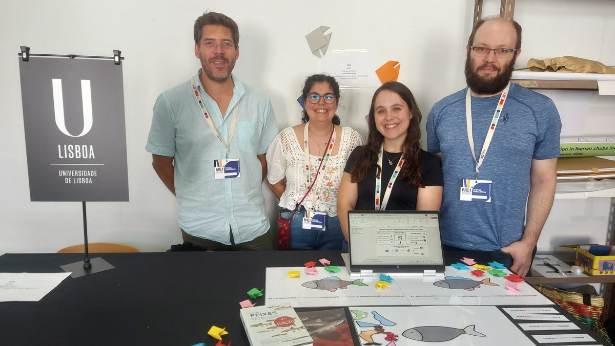 We are at the European Researchers Night #NEI2024 
@cienciaviva talking about climate change and hybridization between species 🐟🐠 Come talk to us at <a href="/MUHNAC/">MUHNAC</a>! <a href="/CE3CResearch/">CE3C</a> <a href="/cienciasulisboa/">CIÊNCIAS ULisboa</a>
