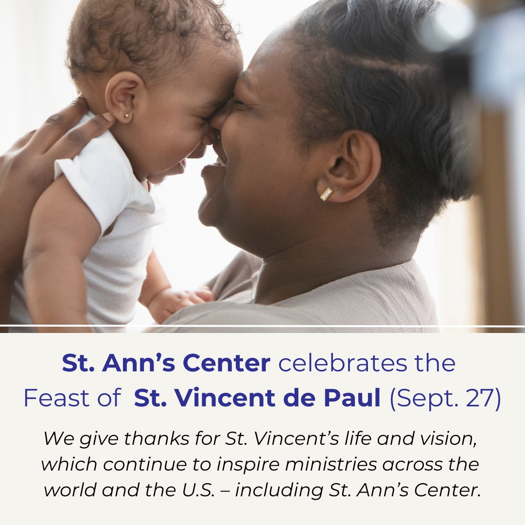 StAnnsCenter's tweet photo. St. Ann’s Center joins the global #Vincentian family in celebrating today’s feast of St. Vincent de Paul! The #DaughtersofCharity, who founded St. Ann’s in 1860 – were originally formed in France by St. Vincent de Paul and St. Louise de Marillac for the purpose of caring for... https://t.co/92AzYXexGD