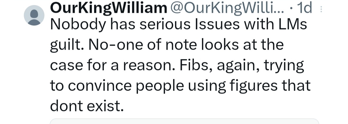 TruthWinzz's tweet photo. "Nobody Has Series issues With #LukeMitchell 's Guilt"
Just lies, Scott Forbes, Sandra Lean, David Wilson, many professionals, Huge support from the public after #MIAST
William has been trolling this case for years and is clearly connected. It WASNT LM's dna at the locus https://t.co/slhskR0HPx