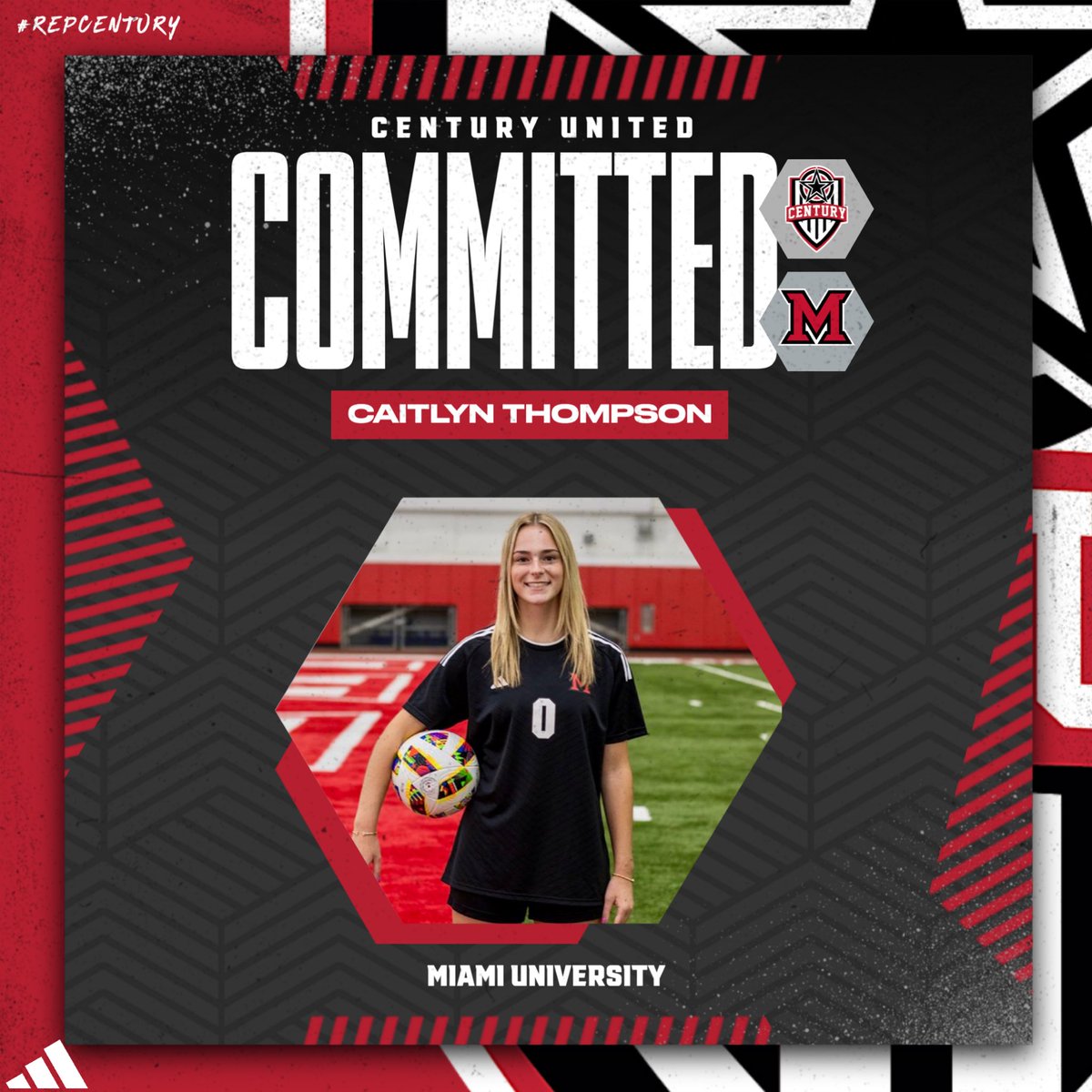 Congrats to Caitlyn Thompson who will further her academic and athletic career at Miami University! #RepCentury