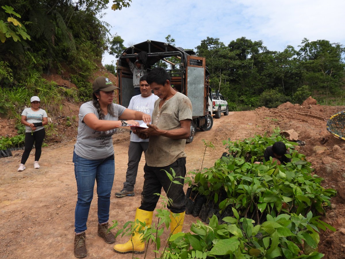 TNCEcuador's tweet photo. Junto a @REMEcuador y en coordinación @Ambiente_Ec y #PAKKIRU reafirmamos nuestro compromiso con la conservación del Ahuano y el Cedro. Capacitamos a 4 comunidades kichwas de Copataza en manejo de viveros, cacao y achiote, conocimiento ancestral, y equidad de género y familia. 🌱 https://t.co/8e91wnNmJK
