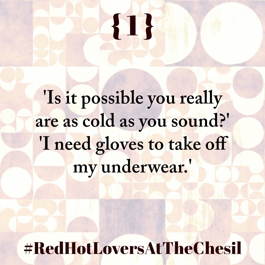 1 DAY UNTIL 'LAST OF THE RED HOT LOVERS'

How hard is it to have an affair? Barney Cashman is trying to find out.

🎟️ Tickets on sale now! ticketsource.co.uk/whats-on/winch… 🎟️

📷: Rob James

#RedHotLoversAtTheChesil