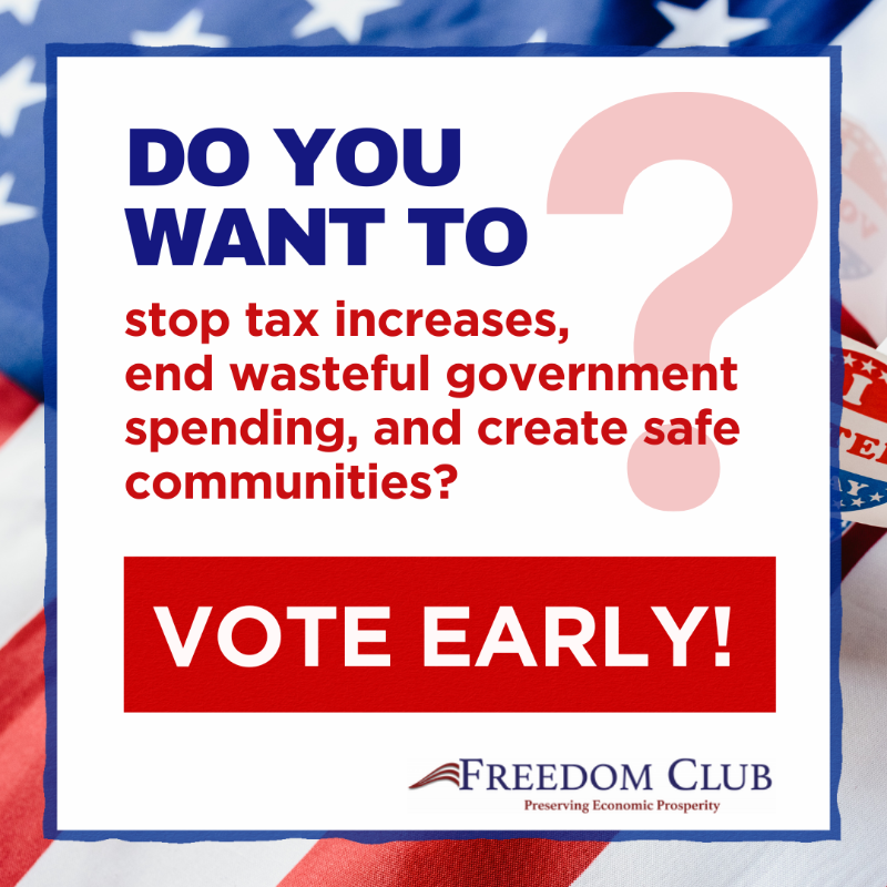 FreedomClubMN's tweet photo. Early voting has begun, and your voice matters now more than ever! 🗳️
Public safety, economic responsibility, and preserving our freedoms are on the ballot.
Make a plan to vote - your vote is your power. Let's protect what we hold dear. 🇺🇸