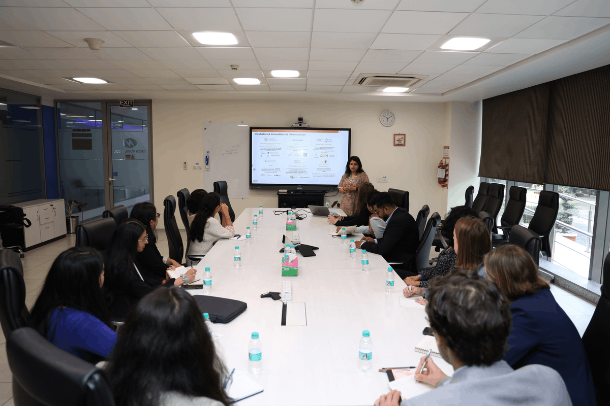 ORFAmerica's tweet photo. Day 4 of the #Emerging #Climate #Leaders study trip to 🇮🇳 included meetings with the Clean Energy International Incubation Centre, @NITIAayog, @EACtoPM, and @USAndIndia DCM Jorgan Andrews. #ECL24 https://t.co/ef1uymb8iQ