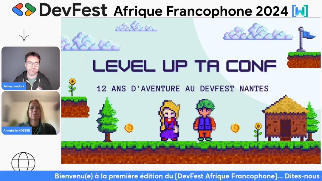🥳 #DevfestAfriqueFrancophone
🎉 Magnifique partage d'expérience de la part de <a href="/AnabelleKoster/">Anabelle Koster</a> et <a href="/jlandure/">Julien Landuré</a> 🎉

#devfest #DevFest24 #gdg #gdgc
<a href="/googledevs/">Google for Developers</a>  <a href="/googledevgroups/">Google Developer Groups</a> <a href="/GDGAfriqueFranc/">GDGs Afrique Francophone</a>
Merci 🚀