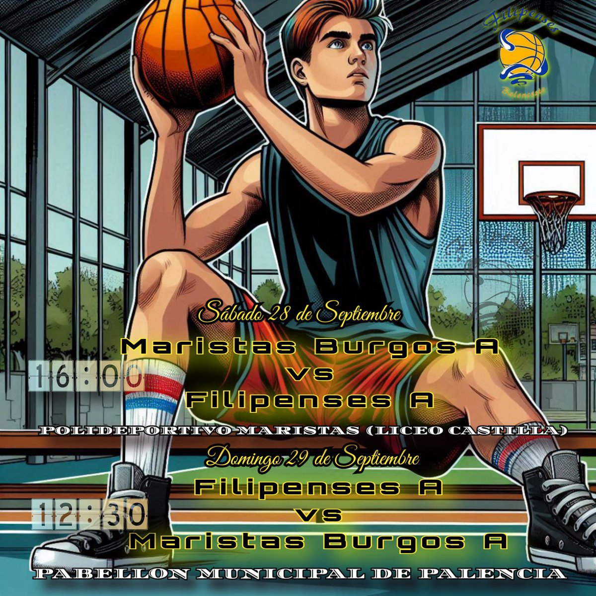 FilipensesBto's tweet photo. 🏀PREVIA ASCENSO 1ªDIVISION🏀

Nuestros infantiles chicos y chicas luchan para estar esta temporada en 1ª División Autonómica.
Muchísima suerte a todos/as!!!

WE❤️THIS GAME https://t.co/EMIEi6KS7o