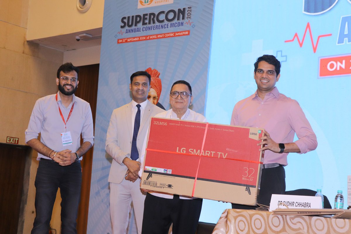 DrSameerBhati's tweet image. Had a great experience participating in SUPERCON 2024, the Annual Conference by #MCDH! Met amazing doctors and gained valuable insights from the presentations. 

#SUPERCON2024 #MedicalConference #DrSameerBhati #KnowledgeSharing #HealthcareProfessionals #MataChananDeviHospital