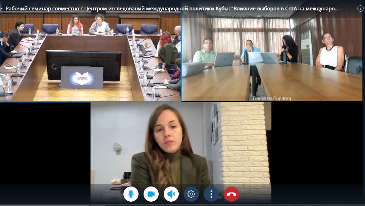 1/2 En la mañana de hoy, se desarrolló el taller conjunto entre el Instituto de Economía Mundial y Relaciones Internacionales de la Academia Rusa de Ciencias (IMEMO-RAS) y <a href="/CIPICuba/">CIPI</a> "Analysis of the 2024 U.S. General Election. Its impact on international politics".
