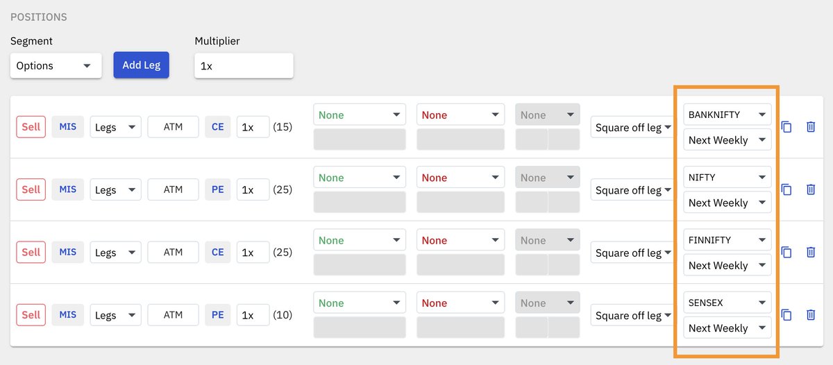 ⚡ Just launched ⚡
NEXT WEEK WEEKLY CONTRACTS
✅ Nifty ✅ Banknifty ✅ Finnifty ✅ Midcpnifty
✅ Sensex ✅ Bankex
Monthly contracts launching next week.