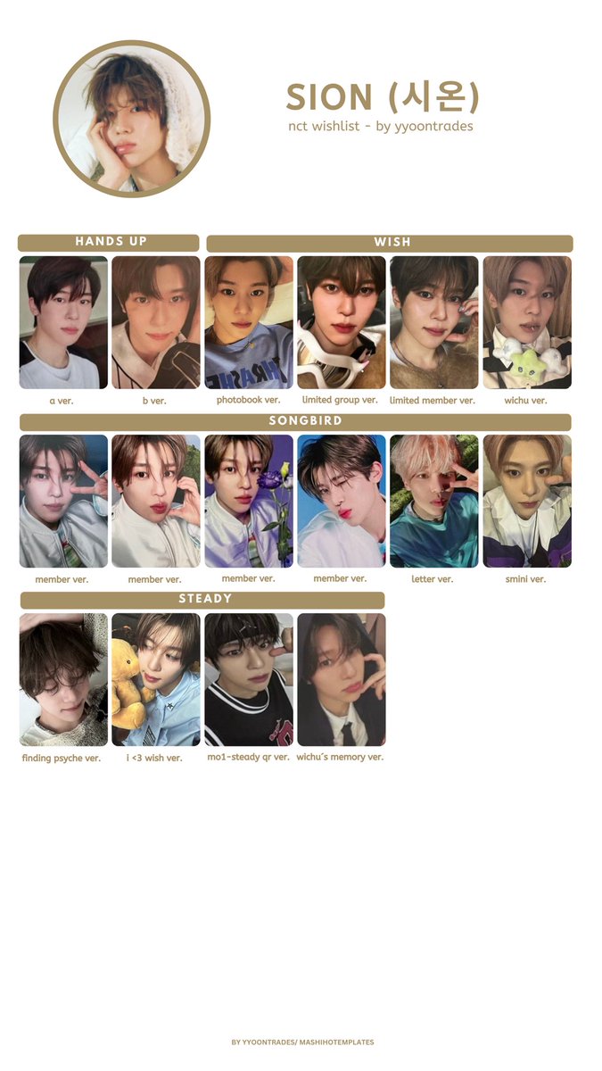 nct wish sion pc templates in 3 different versions 1. all album