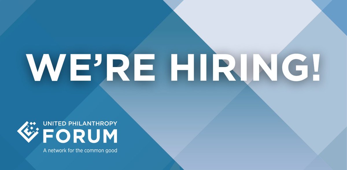 We're hiring a Knowledge Services Associate! 

Preferred qualifications:
⭐️ Knowledge of nonprofits, membership associations, and/or the philanthropy sector
⭐️ Experience with CRM and CMS platforms
⭐️ Experience with email marketing platforms

Learn more:  unitedphilforum.org/jobs/knowledge…