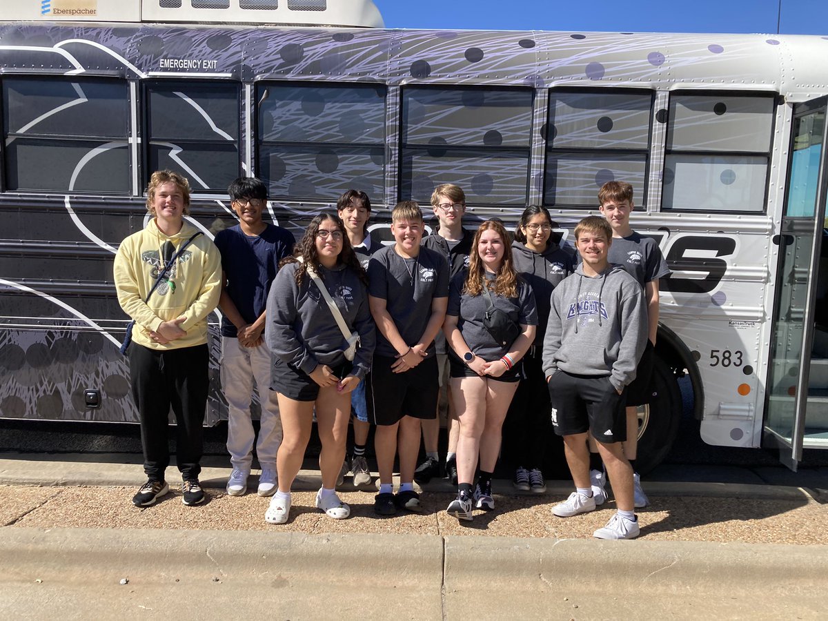 Ten Campus Band members are off to Manhattan to participate in the KSU All-Star Marching Band. Tomorrow the All-Star Band will march with the KSU Marching Band at halftime. Have a great time Colts!!