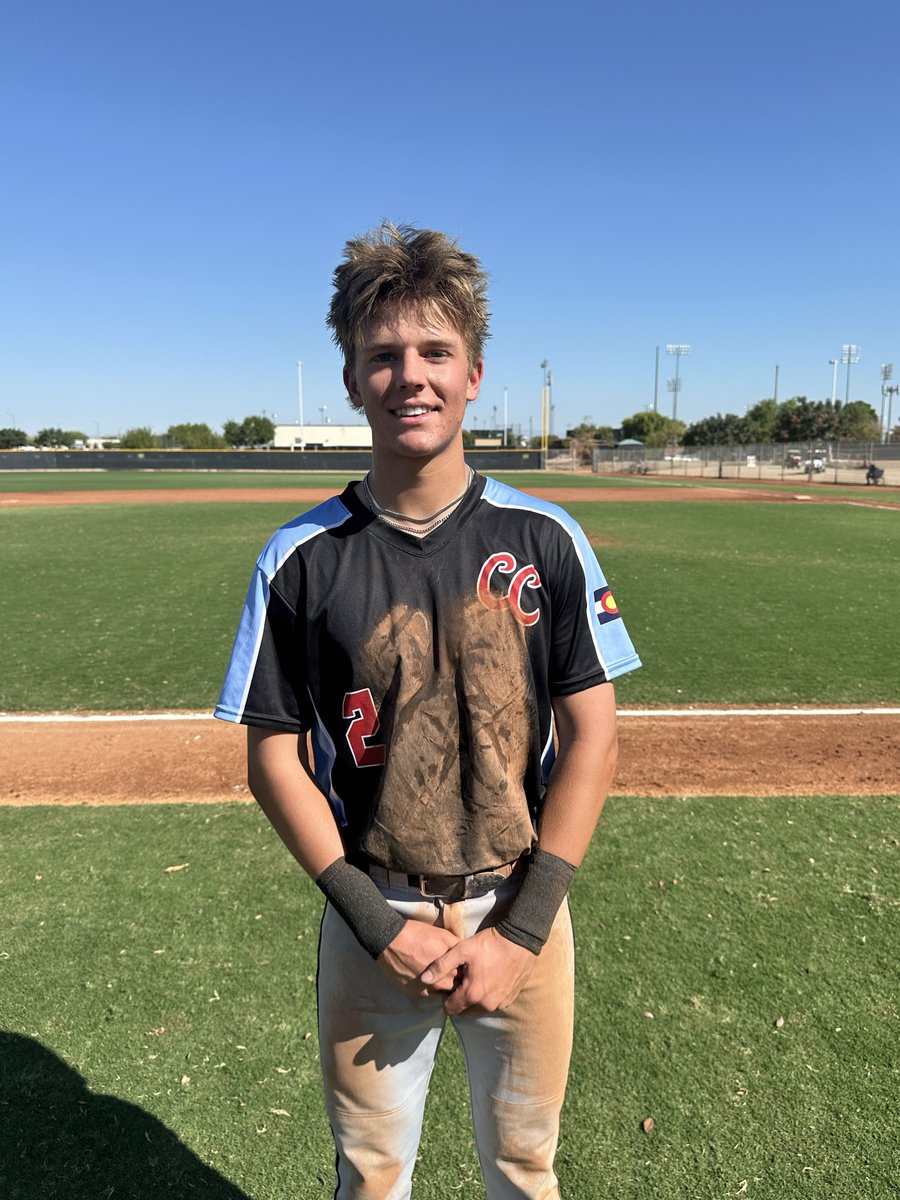 .<a href="/AZFallClassic/">AZ Fall Classic</a> F: <a href="/AbqBaseballAcad/">Albuquerque Baseball Academy</a> Navy vs. CC Baseball
PoG: <a href="/AdrielFiggy/">Adriel Figueroa-Brito</a> 3 IP, 7K, H | 1-2, 3B, RBI
Hitter: <a href="/masonvanwyk5/">Mason Van Wyk</a> 2-4, 2 RBI, R