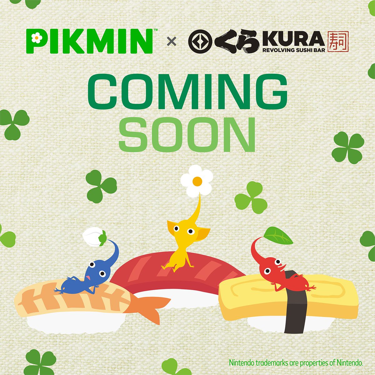 kurasushi_usa's tweet image. Pikmin #BikkuraPon collaboration is COMING SOON to ALL KURA REVOLVING SUSHI BAR LOCATIONS! Stay tuned for more details as they bloom! 🌻🌱✨

#revolvingsushi #conveyorbeltsushi #Pikmin #PikminBloom #Nintendo