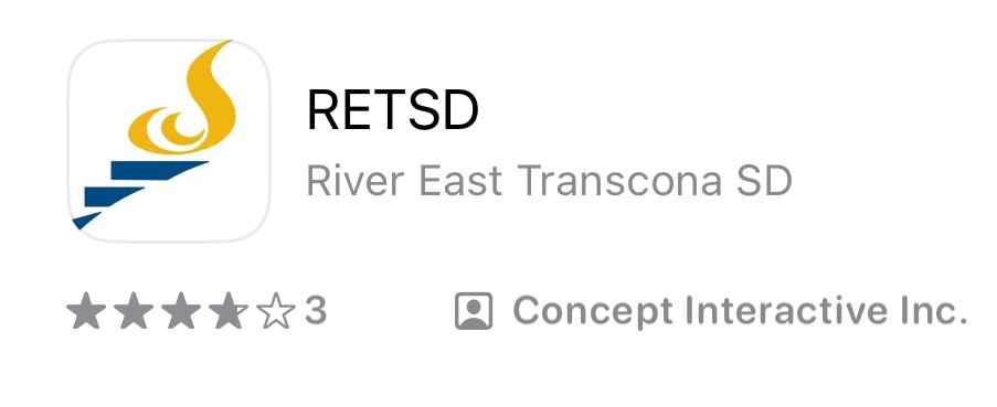 As we continue to transition to our new student information system, please consider downloading the RETSD app from the Apple Store or Google Play. This will ensure you have the most up to date information regarding the division and your child's school.