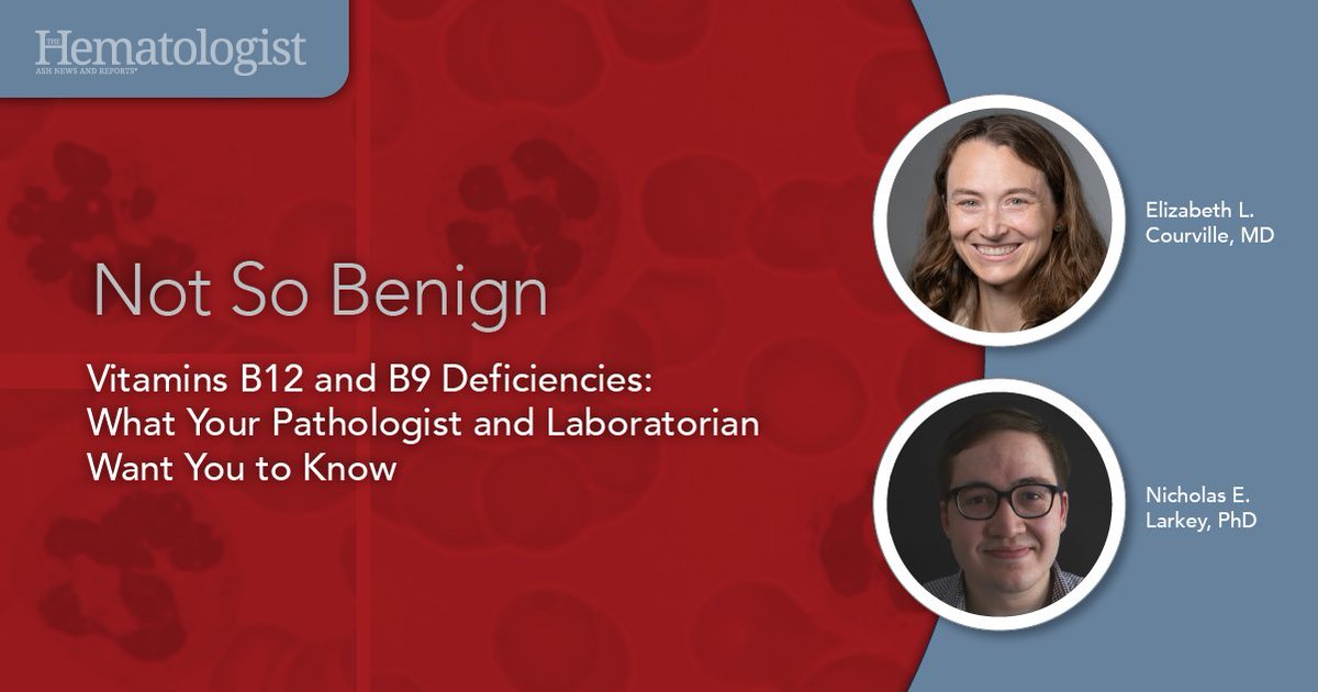 ASH (@ash_hematology) on Twitter photo Low levels of vitamins B12 and B9 are primary causes of megaloblastic anemia.
Read the article: ow.ly/Nt2350Tthgl @NicholasELarkey <a href="/UVA_Pathology/">UVA Pathology</a> Low levels of vitamins B12 and B9 are primary causes of megaloblastic anemia.
Read the article: ow.ly/Nt2350Tthgl @NicholasELarkey <a href="/UVA_Pathology/">UVA Pathology</a>
