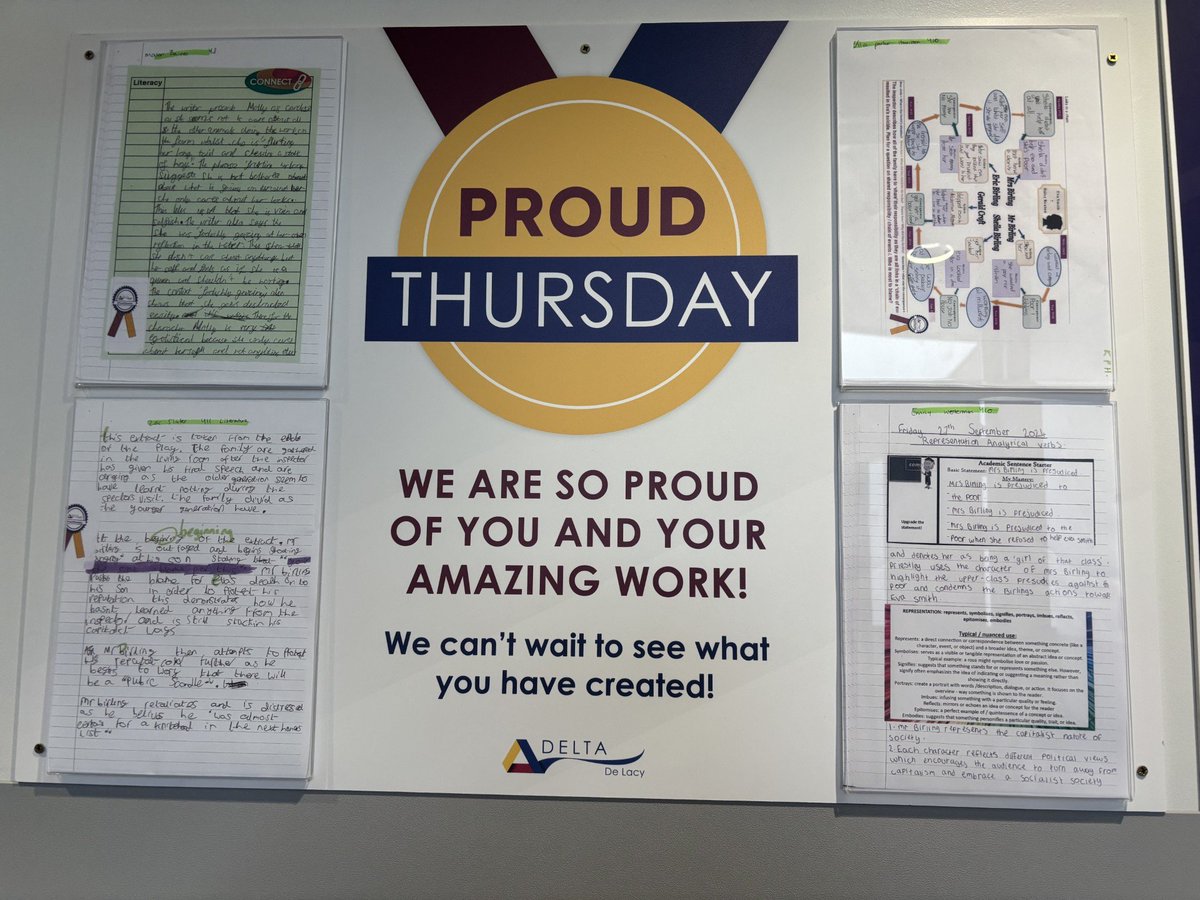 Well done to our PROUD students in English 
Kia PH - Year 10
Zac S - Year 11
Emily W - Year 10
Mason B - Year 8